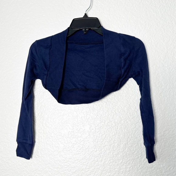 NWOT Amazon Girl Blue Crop Cardigan - Picture 1 of 2